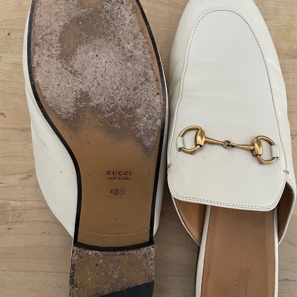 Gucci Horsebit Ivory Color Leather Mule/Slide.Sz 40.5 but fits like sz 39.5-40. - Picture 3 of 4